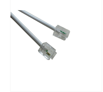 适用成品电话线2芯纯铜二芯电话机连接线1 2 5 10 20 30米m加长延长线 15米